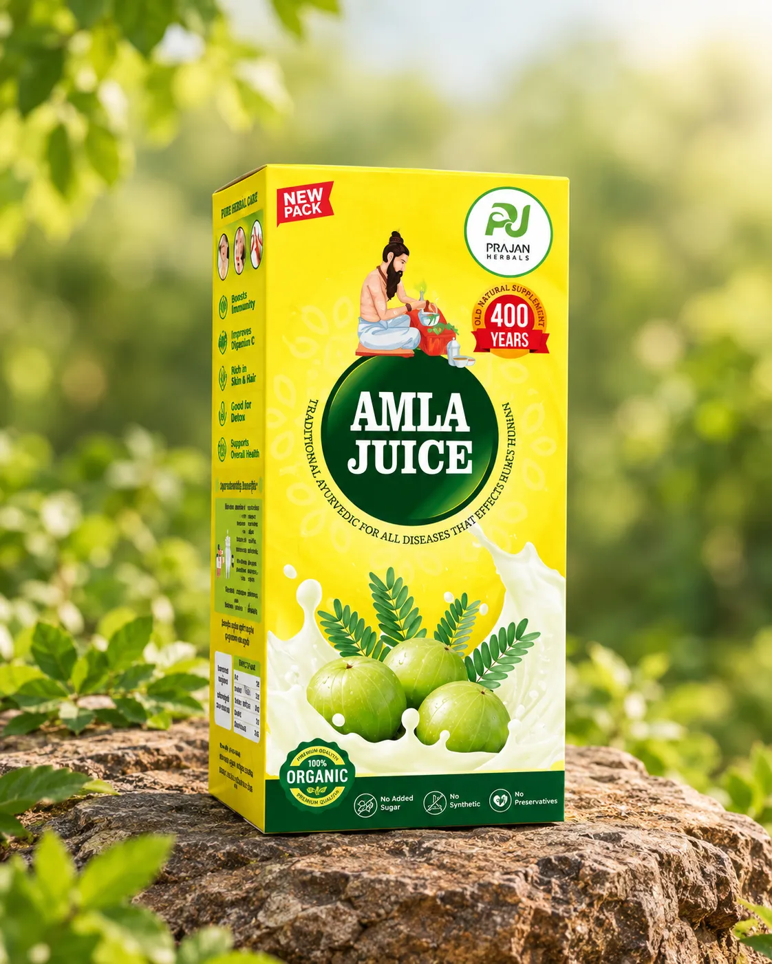 Prajan Herbals Amla Juice 500ml bottle